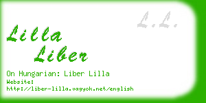 lilla liber business card